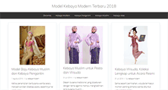 Desktop Screenshot of modelkebayamodern.com